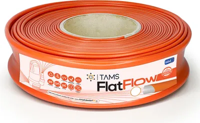 Produktbild von TAMS® Flat Flow Flachschlauch orange 1,5" 10m