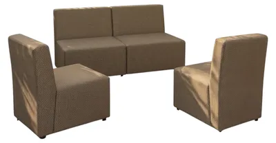 Produktbild von Garten Lounge Set GOLD – Outdoor Möbel Set mit Sofa, Sesseln, UV-beständig und wasserabweisend