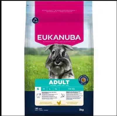 Produktbild von Eukanuba Hundefutter Trocken mit Huhn für kleine Rassen, 3 kg