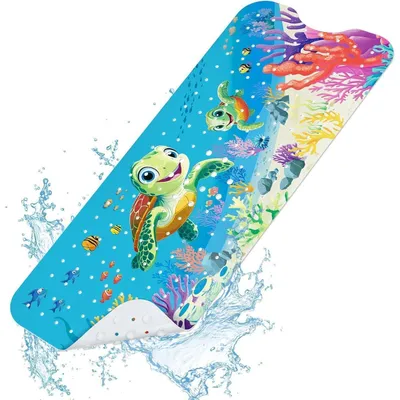 Zdjęcie produktu dla Mata antypoślizgowa do wanny dla dzieci, motyw żółwia, 100 x 40 cm