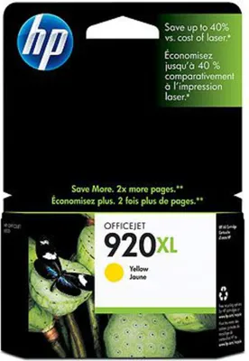 Produktbild von HP CD 974 AE Tintenpatrone yellow No. 920 XL