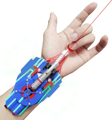 Produktbild von Spiderman Web Shooters Spielzeug Handgelenk Launcher Gerät Spinne Mann Peter Cosplay Zubehör Requisiten Spinne-linie Geschenke Für Kinder Jungen