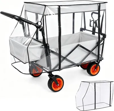 Imagen del producto de Funda impermeable plegable, universal, de 115 x 51 x 75 cm, ideal para camping y jardín