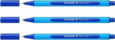 Produktbild von Schneider Kugelschreiber Slider Edge F 3er-Set blau