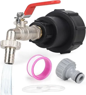 Image de Arroseur en plastique 1 000 l - Raccord S60X6 - Rallonge intégrée - Réservoir en plastique - Adaptateur