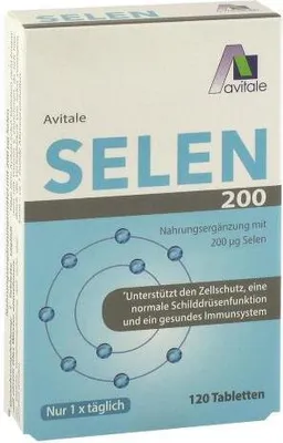 Produktbild von Avitale Selen 200 ug Tabletten unterstützt den Zellschutz, 120 St. Tabletten