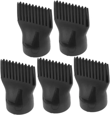 Produktbild von 5-teiliges Haartrockner-Kamm-Set mit Aufsatz zum Entwirren von feinem, lockigem oder naturbelassenem Haar – Styling-Zubehör
