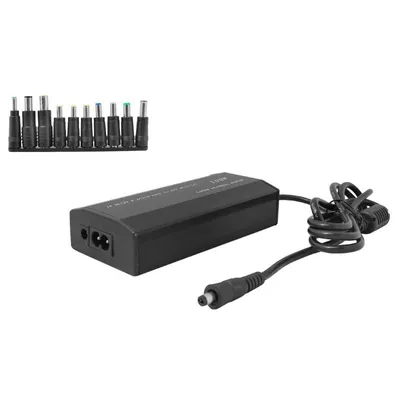 Zdjęcie produktu dla Zasilacz do laptopa LTC LXG211 100W 10 końcówek. (12-24V)+zasilacz samochodowy