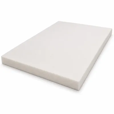 Produktbild von All4All Polsterschaum T25 RG25/44 120 × 200 × 12 cm – Schaumstoffplatte mittelfest, zuschneidbar, Weiß