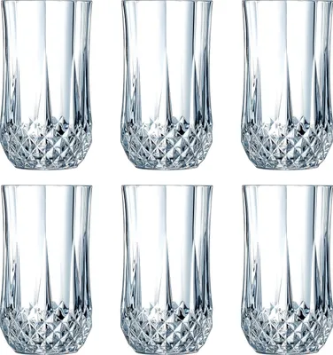 Produktbild von Cristal d'Arques 23226 Longchamp ECLAT Longdrinkbecher 360 ml, Glas, klar (6er Pack)