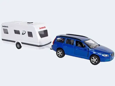 Produktbild von Volvo V70 mit Dethleffs Caravananhänger 30cm, mit Rückzugmotor,
