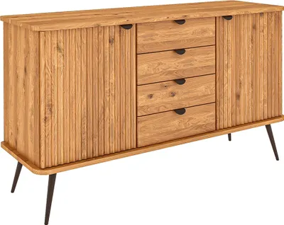 Produktbild von Sideboard 144 cm breit in Eiche massiv geölt, KABALA-165