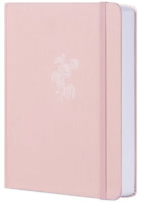 Produktbild von Gepunktetes Notizbuch A5 Stoff 160 g/m² Papier Rosa 192 Seiten Punktraster