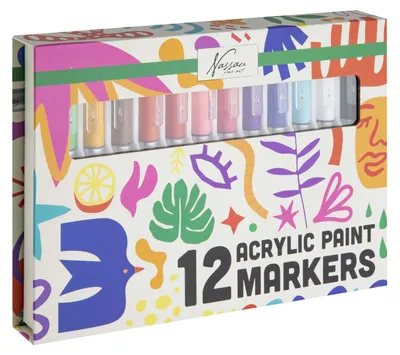 Obrázek produktu pro Sada 12 akrylových fixů Nassau Grote.
