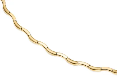 Produktbild von Boccia Damen Collier 0844-06 Titan goldplattiert