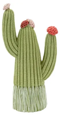 Imagen del producto de Figura decorativa de cactus, resina, 10,5 x 6,5 x 20,5 cm, verde, marca Mauro Ferretti Stons