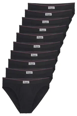 Produktbild von LE JOGGER Slip Herren Unterhose 10 -teilig schwarz Größe 6