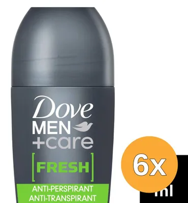 Productafbeelding van 6x Dove Men + Care Roll-On Fresh (50 ml)