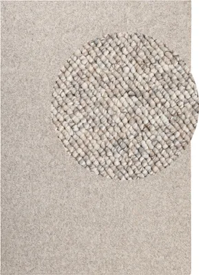 A close-up view of a rug's texture.