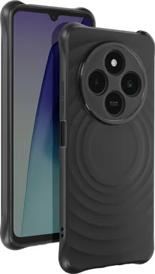 Immagine prodotto di iMak, Custodia in silicone per Xiaomi Redmi 14C antiurto Wave Design, nero