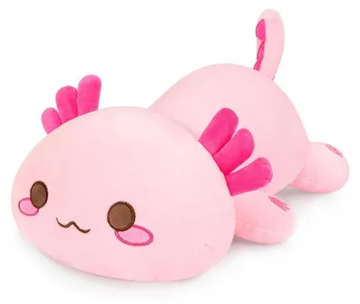 Obrázek produktu pro Plyšová hračka Axolotl, roztomilý design, růžová barva, 50 cm