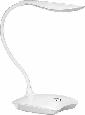 Produktbild von LED-Schreibtischlampe mit Touch-Dimmung, 3 Helligkeitsstufen, flexibler Schwanenhals, Tageslichtlampe, Nachttischlampe zum Lesen, Arbeiten und Lernen, Weiß