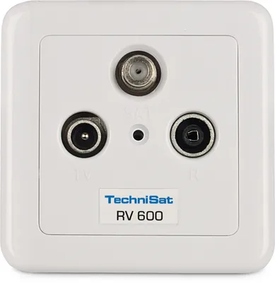 Produktbild von TechniSat Durchgangsdose RV 600-10 | Sat-Durchgangsdose, 10 dB Auskoppeldämpfung