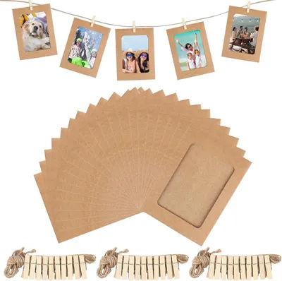 Produktbild von Papierbilderrahmen – Fotorahmen aus Kraftpapier