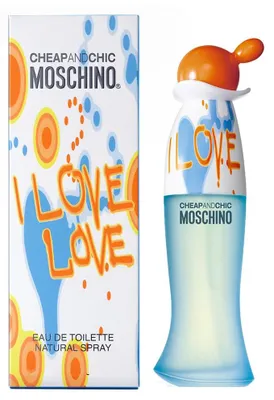 Produktbild von Moschino Cheap & Chic I Love Love, Frauen, 50 ml, Nicht nachfüllbare Flasche, Grapefruit, Zitrone, Orange, Rote Johannisbeere, Zimt, Maiglöckchen, Rose, Zedernholz, Moschus, Holz
