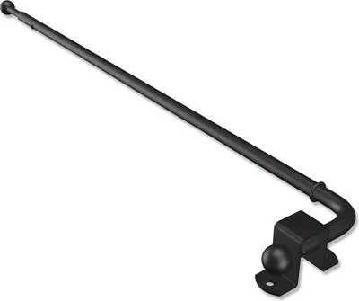 Produktbild von Interdeco Schwenkstange, schwenkbare Gardinenstange Schwarz Modell Cassina, 60-100 cm