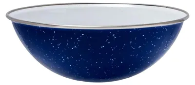 Produktbild von Blaue Emaille Schüssel 20 cm Durchmesser