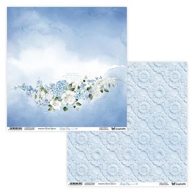 Zdjęcie produktu dla Papier do scrapbookingu 30x30 - ScrapAndMe - Lovely Day In Blue 01/02