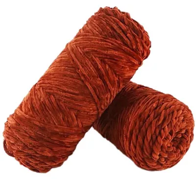 Produktbild von Samtgarn Häkelgarn Plüschwolle 100g Rot zum Stricken und Häkeln