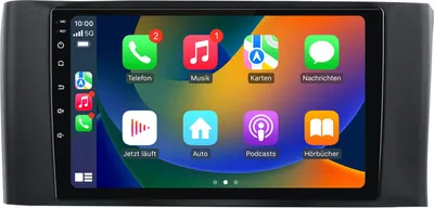 Produktbild von Android Autoradio 9 Zoll 64GB für Smart Fortwo 451 Facelift (2010–2015) mit CarPlay & Android Auto Navigation & Bluetooth