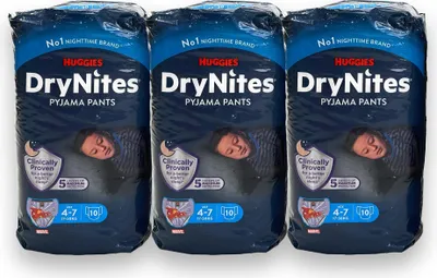 Image de Huggies DryNites Couches-culottes Garçons 4-7 ans (17-30 kg) 30 pièces