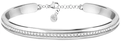 Productafbeelding van Stalen armband met kristallen, model Cerchi SAKM72