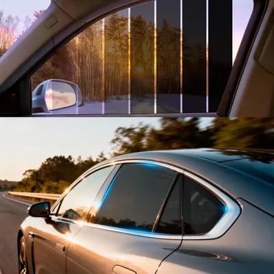 Immagine prodotto di Pellicola oscurante per auto, 75 cm x 10 m, 1% di trasmissione della luce visibile, protezione UV/IR, pellicola per la privacy