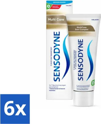 Obrázok produktu pre Sensodyne zubná pasta MultiCare Complete Dental Care 75 ml - hodnotné balenie - 6 kusov