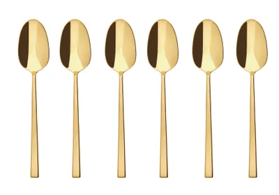 Produktbild von Sambonet Set 6 Mokkalöffel Edelstahl/PVD Gold 52762GA7