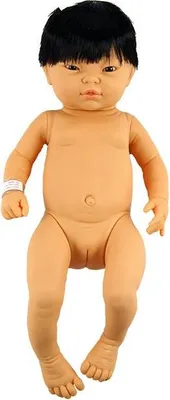 Produktbild von Babypuppe Mädchen Saar 52 cm lebensecht Vinylpuppe mit Haaren