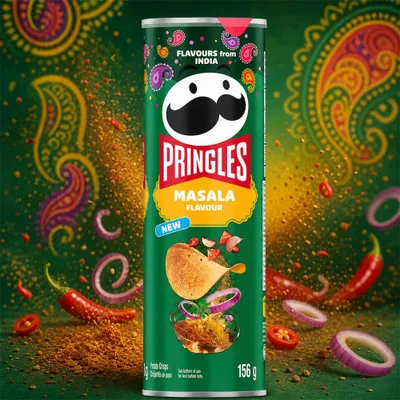 Produktbild von Pringles Masala Flavour 156g (USA)