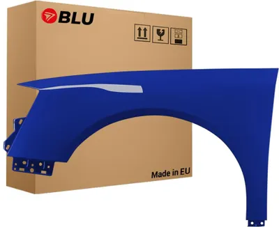 Image de BLU Aile Compatible avec VW Volkswagen Passat B6 LL5M Gauche Blau IndienBlau | 2005-2010 | Avant | Peint| Prêt à Monter | Galvanisé