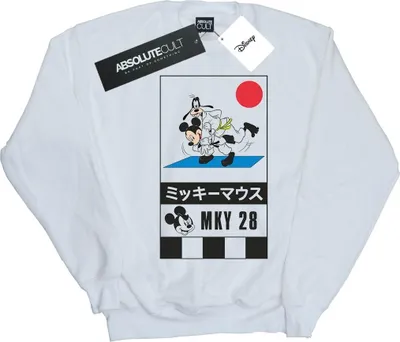 Produktbild von Disney - "Mickey And Goofy Karate" Sweatshirt für Damen BI28228 (XL) (Weiß)