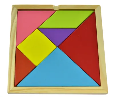 Produktbild von Drobiazgarnia Tangram Logisches Puzzlespiel Kreativitätsförderung Holz