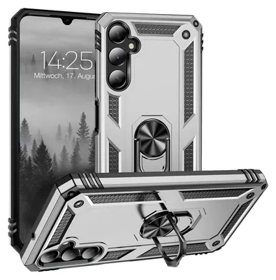 Produktbild von Armor Outdoor Handyhülle für Samsung Galaxy A05s Handy Panzer Case Cover Schutzhülle Farbe: Silber