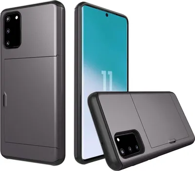 Immagine prodotto di Custodia per Samsung Galaxy S20 6,2 pollici con slot per schede Custodia Cover antiurto Grigio