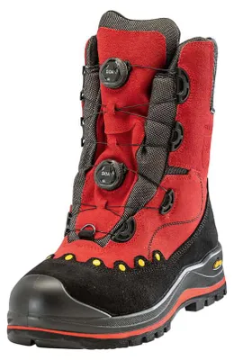 Produktbild von PFANNER® BOA® Schnittschutzstiefel / Schnittschutzschuhe Rot/Schwarz Größe 43