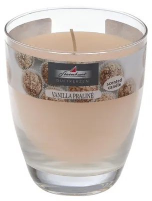 Produktbild von Duftkerze im Glas (bauchig) Vanilla Praline 107/92 mm, ca. 40 h