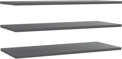 Produktbild von Furniture24 Einlegeböden DMRD82 - 3er Set, Grau, Laminatplatte, 83x2x42cm, für Vorzimmer und Schlafzimmer