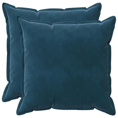 Immagine prodotto di vidaXL Cuscini con imbottitura, modello HOUTEN, 2 pezzi, blu, in velluto